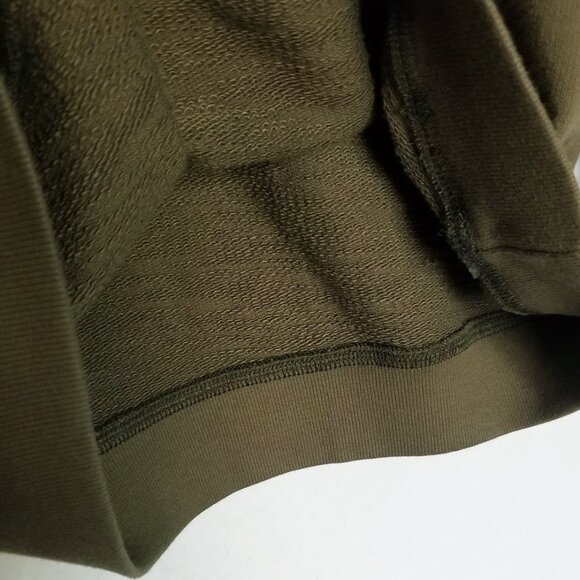 AG Adriano Goldschmied Olive Army Green Crewneck Sweatshirt Elba Womens S Cotton - Picture 8 of 13